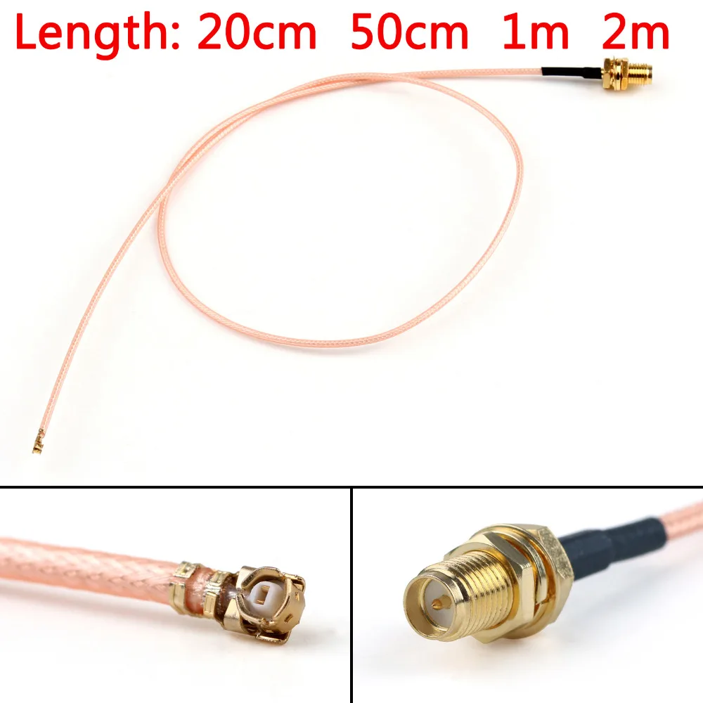 Artudatech 20 см/1 м/2 м RG178 кабель RP.SMA гнездовая вилка переборка к IPX U.FL Coax Pigtail 8in/3ft/6ft -