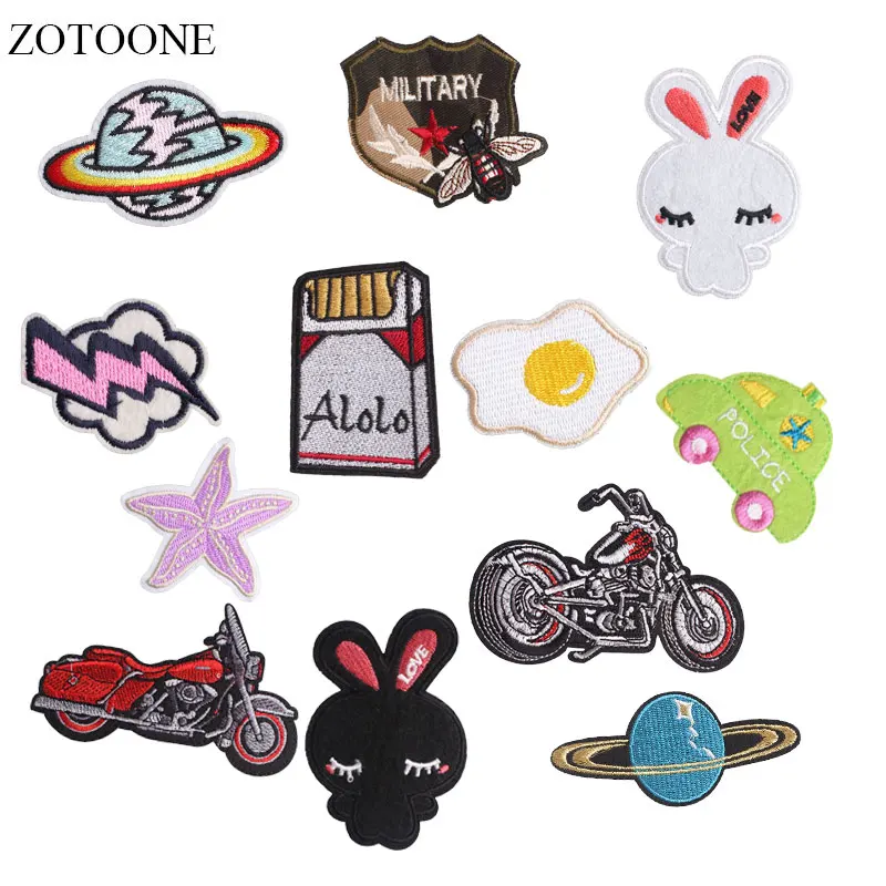 Мотоциклетные нашивки ZOTOONE наклейки с планетами сделай сам Термотрансферная