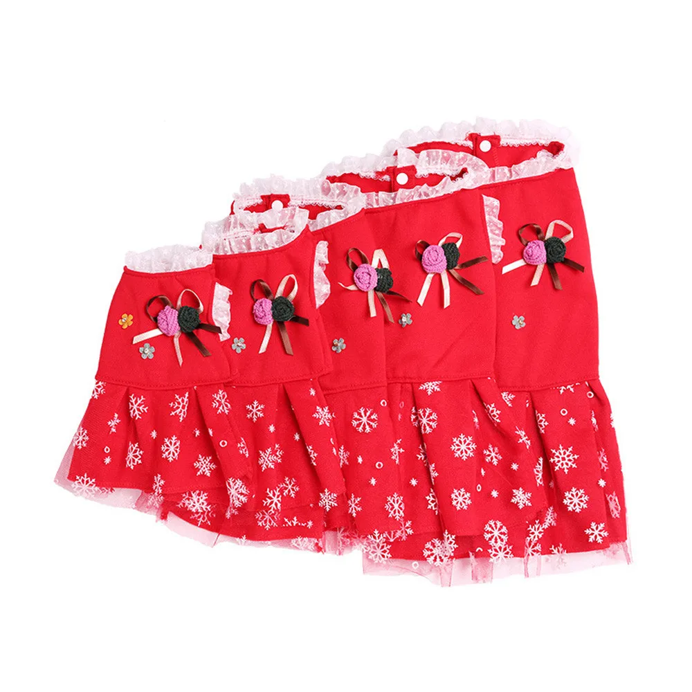 Transer Vestido Perro принт собаки платье Рождественская Снежинка милые платья для