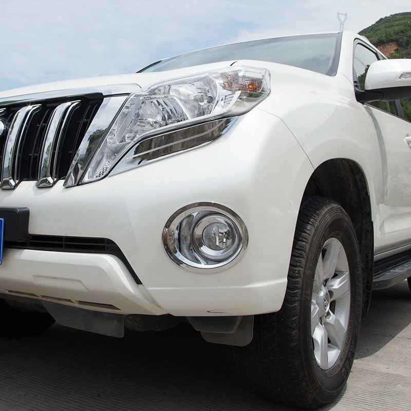 2 шт. хромированные передние противотуманные фары для Toyota Prado FJ150 FJ 150 2014 2015 2016