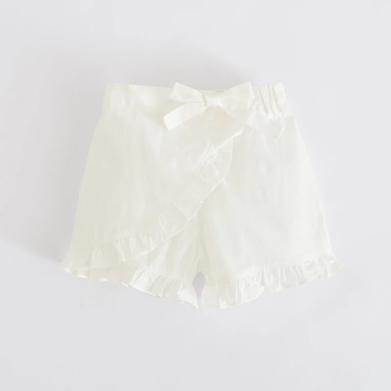 Летние шорты с оборками для девочек повседневная одежда детей 2 3 4 6 8 лет