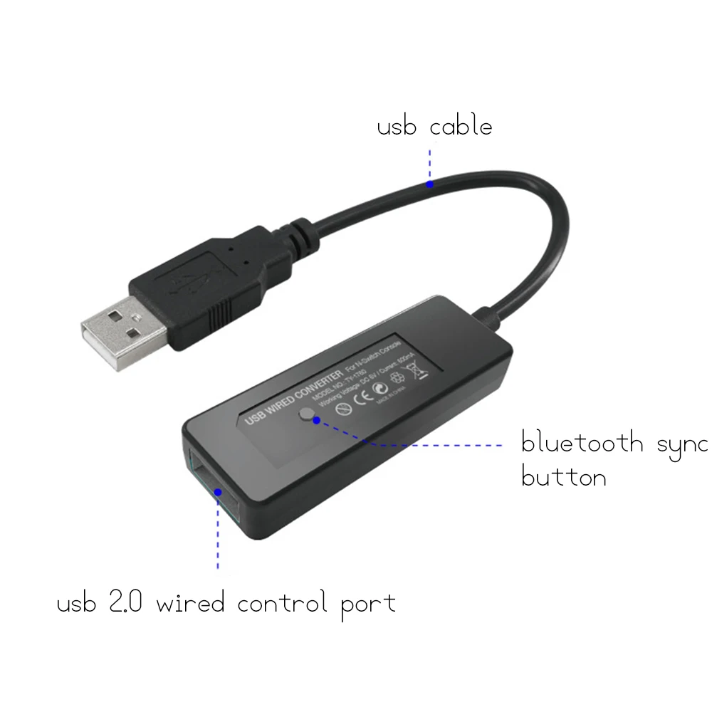 USB проводной/преобразователь Bluetooth беспроводной адаптер для PS4 PS3 XBOX ONE 360/Switch Pro