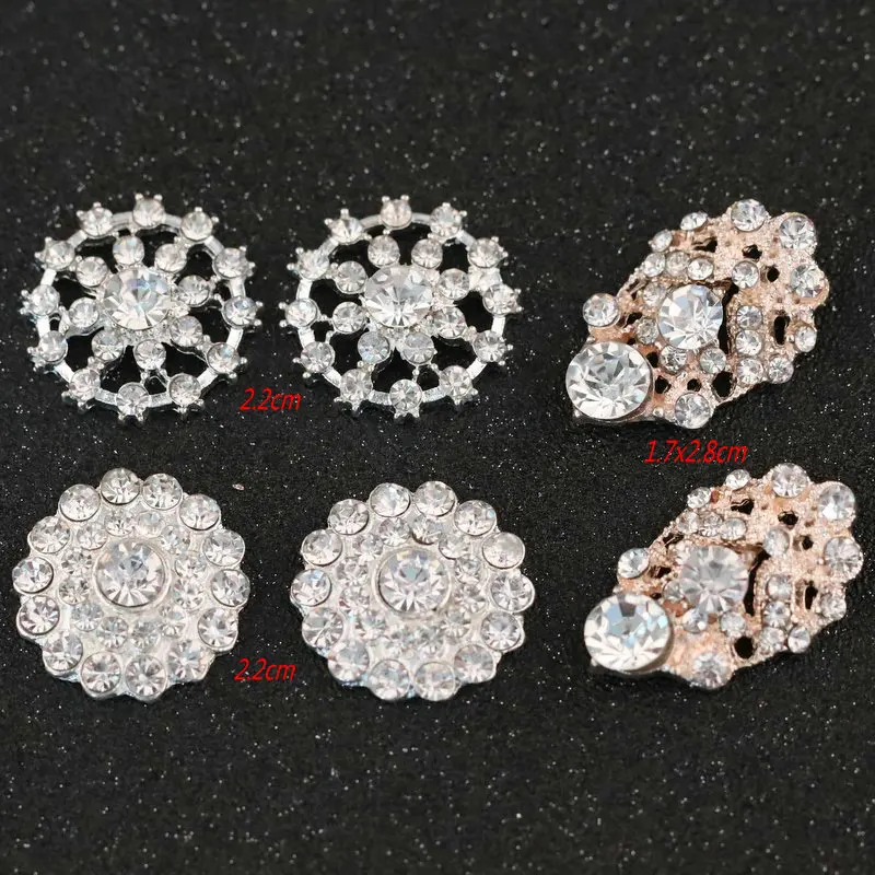 Flatback Round Rhinestones Button Crystals Stones Flat Back Charms For DIY Clothes Crafts (10pcs /lot | Дом и сад