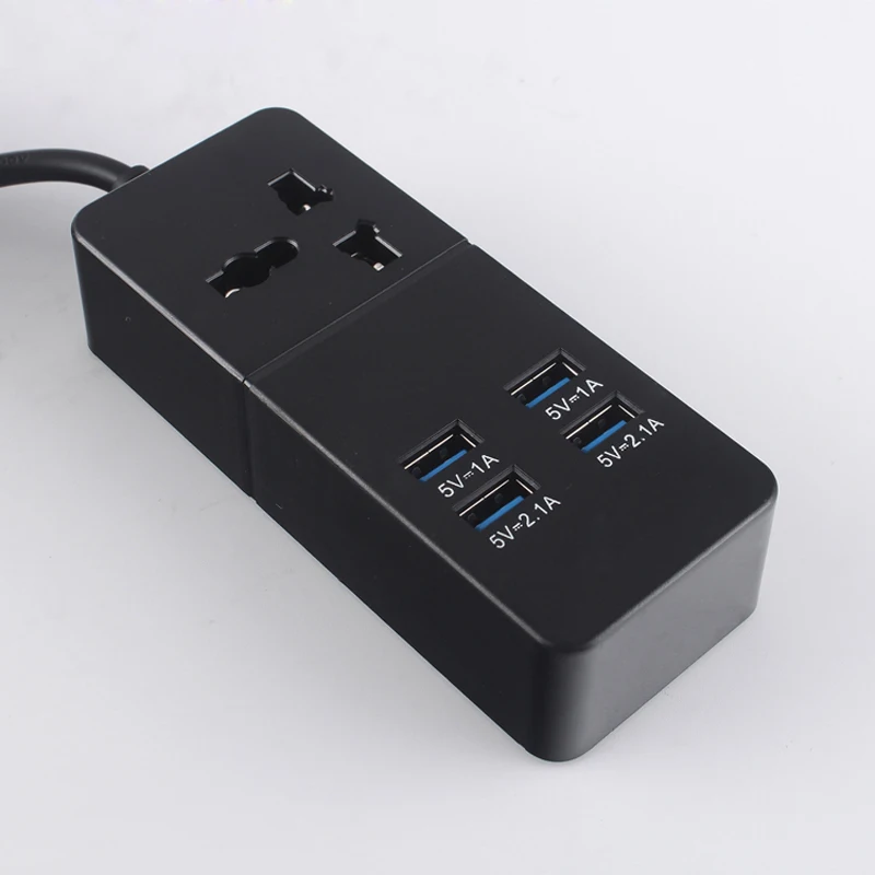 Быстрая зарядка 4 порта настенная розетка универсальная USB лента питания