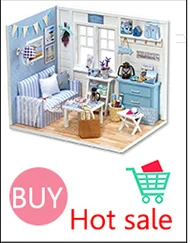 Новая мебель кукольный дом деревянный миниатюрный DIY кукольный домик набор мебели собрать С Пылезащитным покрытием Куклы Домашние игрушки для детей l022