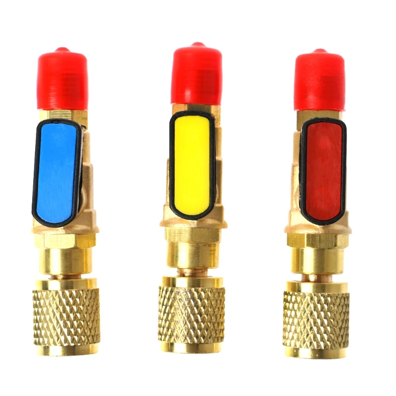 1/4 &quotПапа до 1/4&quot Женский SAE прямой шаровой клапан AC Зарядка для R22