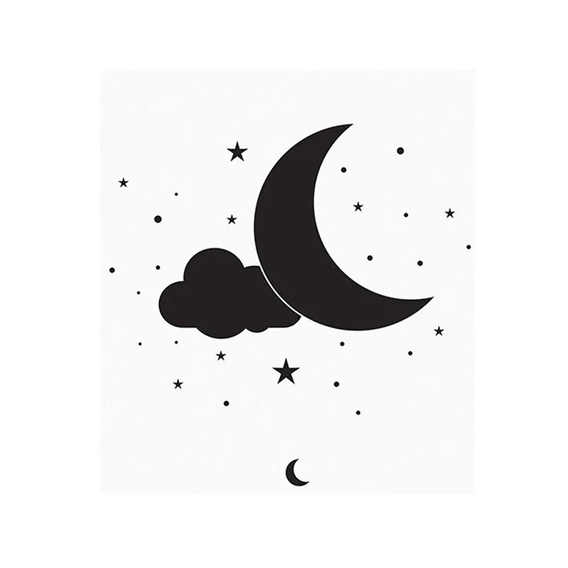 Love You To Moon And Back Quote ТВ настенная наклейка Наклейка Настенная Звездный домашний