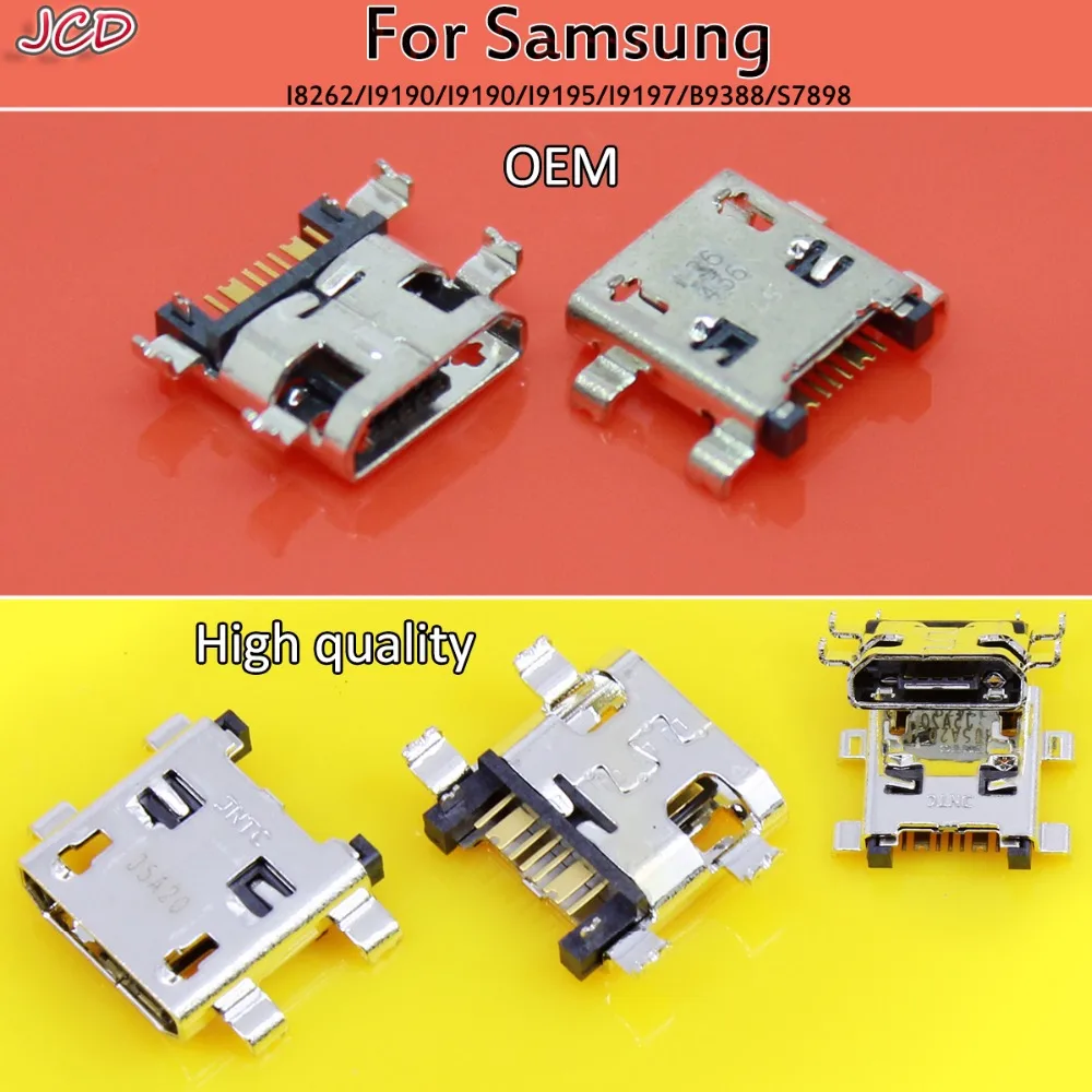 

JCD Micro USB Charge Dock Socket Jack Port For Samsung Galaxy i8262 S4 Mini I9190 i9192 i9195 G360 S6310 S6500 7 Pin Micro USB