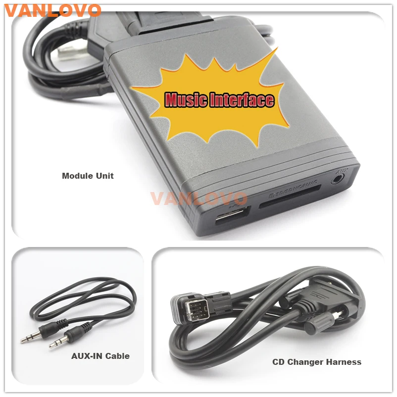 Цифровой музыкальный адаптер YATOUR Aux-in SD USB MP3 для радиостанций Suzuki Clarion Ce-Net |