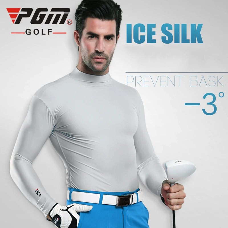 PGM Мужская одежда для гольфа Солнцезащитная рубашка ледяные колготки футболка с