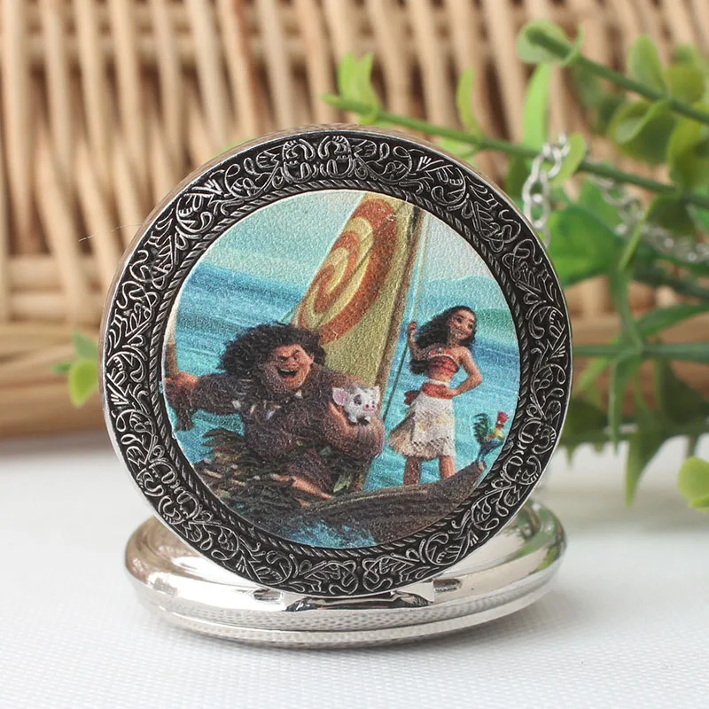 New pattern Comic &quotMarine romance&quot quartz pocket Watch Student Lovers Patch watch cartoon Gift table DS292 | Наручные часы
