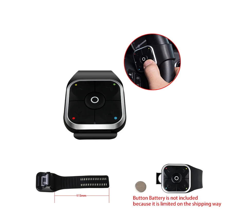 Специальный Bluetooth Руль управления беспроводной Медиа Кнопка без батареи только