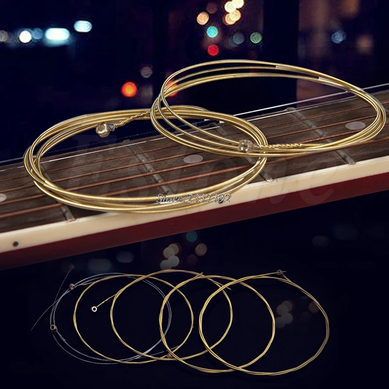 

Set of 6pcs 150XL Copper Strings 1-6 for Acoustic Guitar