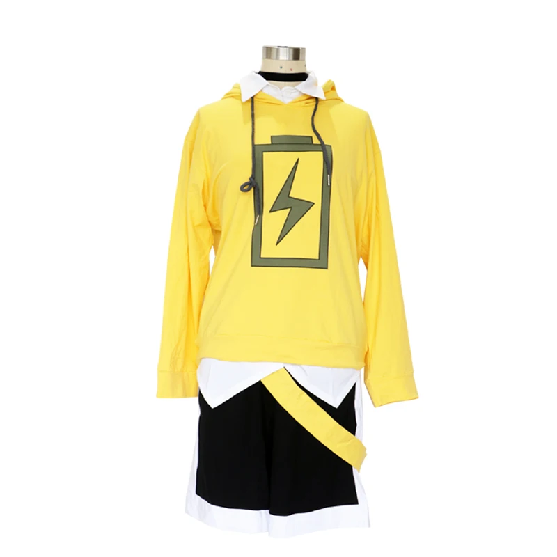 

Anime My Hero Academia Kaminari Denki Cosplay Costumes Spring/Summer Fashion Clothing Exclusive Stock Cos Hoodie+shirt+shorts