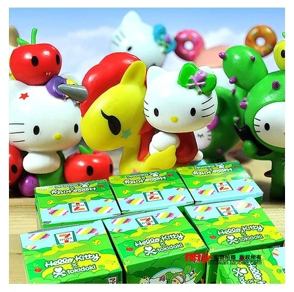 Hello Kitty пвх косплей цифры игрушка Colorful домашнее украшение 7 шт. / комплект|home theater