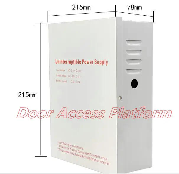 Блок питания DC12V 3A 5A/AC 220V система контроля допуска к двери без батареи мощность