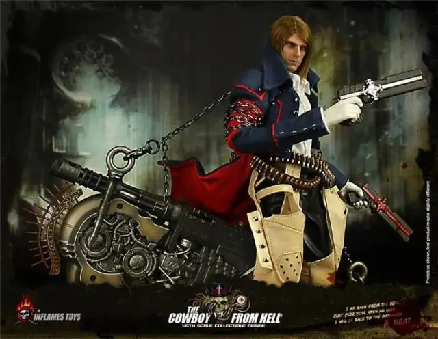 

MODEL FANS Inflames Toys GUNGRAVE 35cm height 1/6 cowboy from hell action figure toy for Collection