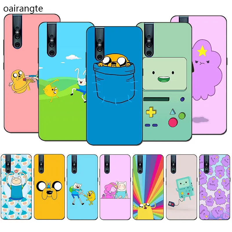 Силиконовый чехол для телефона Beemo BMO Jake Adventure Time Cute VIVO V15 V11 Pro V9 V7 V5 Y17 Y55s Y69 Y71 Y81s Y91C Y93