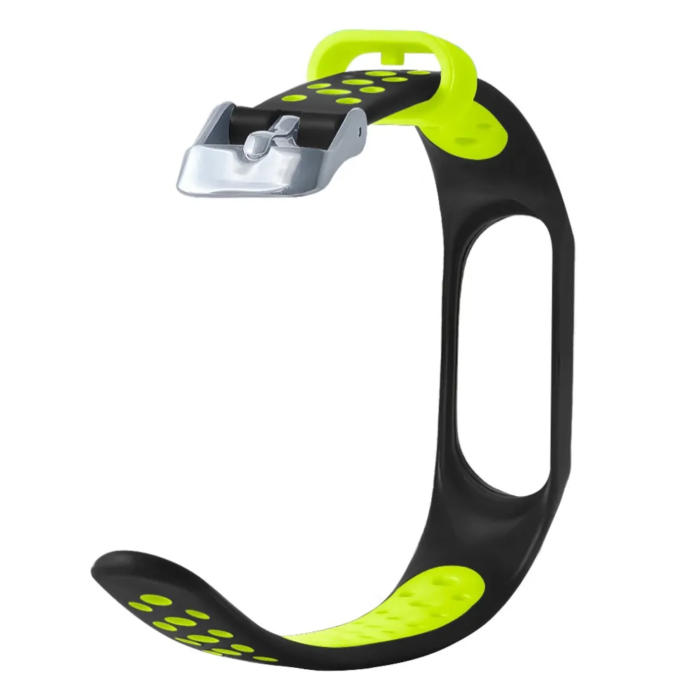Ремешок силиконовый для Xiaomi Mi Band 3 4 спортивный браслет наручных часов
