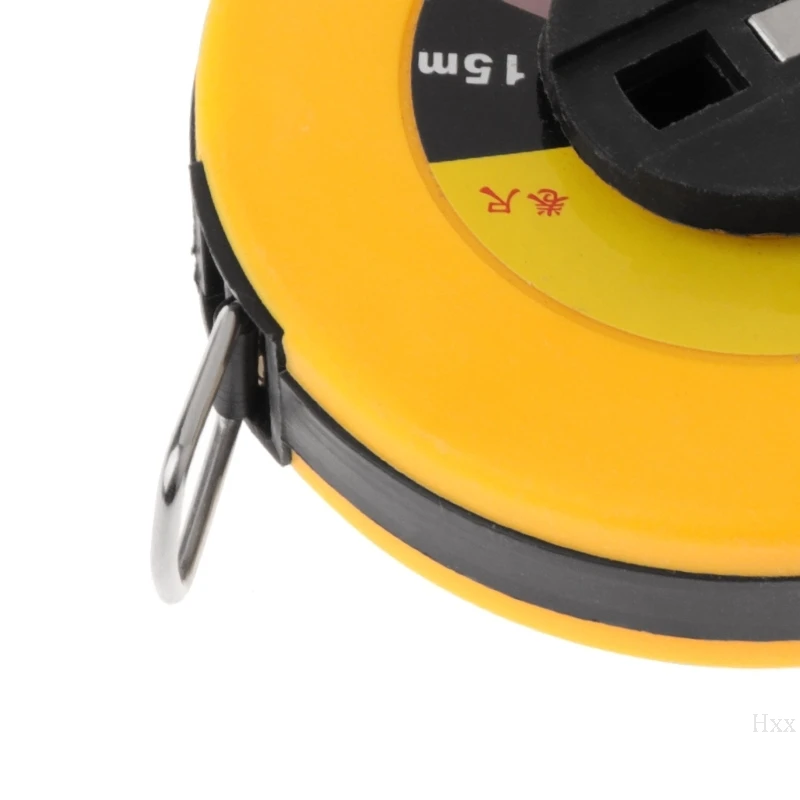 

Fiber Measuring Tape 10/15/20/30m Hand-held Disc Flexible Ruler Wind Up Measure