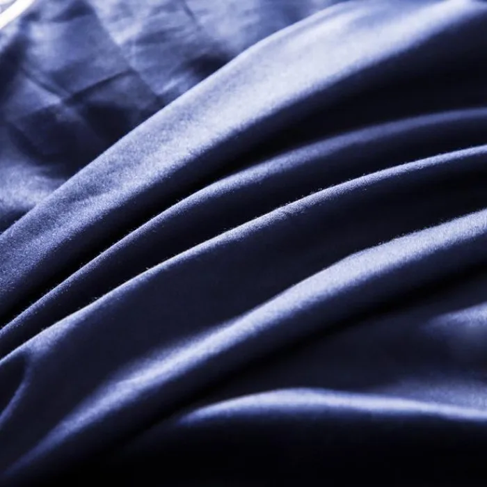

Blue luxury Embroidery bedding set queen/king size stain bed set 4pcs egyptian cotton duvet cover bed sheet sets