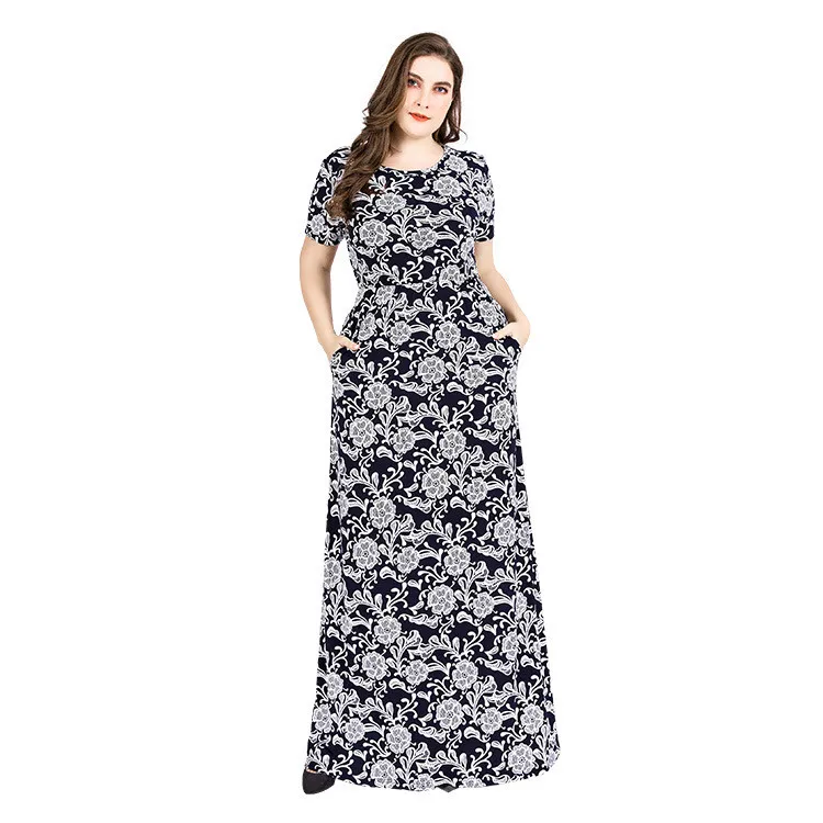 Женское винтажное офисное платье TUHAO длинное макси размера плюс 6XL 5XL 4xl вечерние