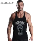 Лидер продаж 2021, мужские майки с пантерой, мужские майки для бодибилдинга, фитнеса, мужской хлопковый жилет без рукавов, рубашки для тренировок