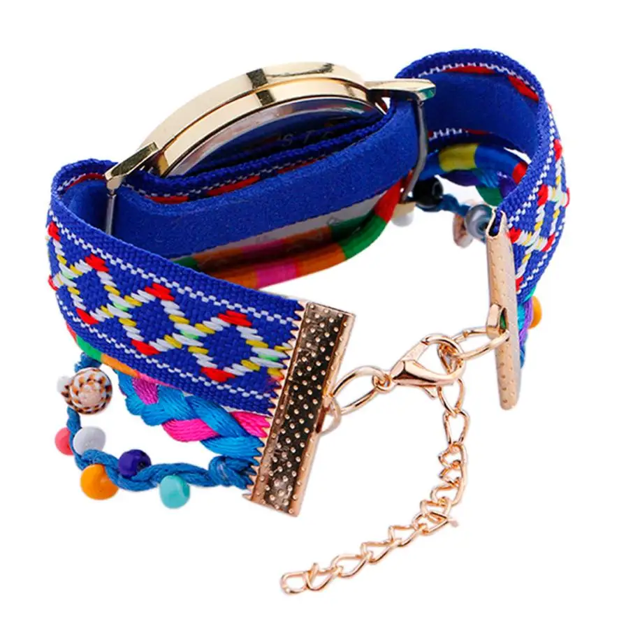 Винтажные женские кварцевые часы ручной работы трикотажные Dreamcatcher дружбы Relojes с