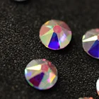 8big 8 маленькие кристаллические стразы АВ для дизайна ногтей, стразы с плоской задней частью SS16 SS20. Не горячая фиксация Стразы 16 граней украшения одежды