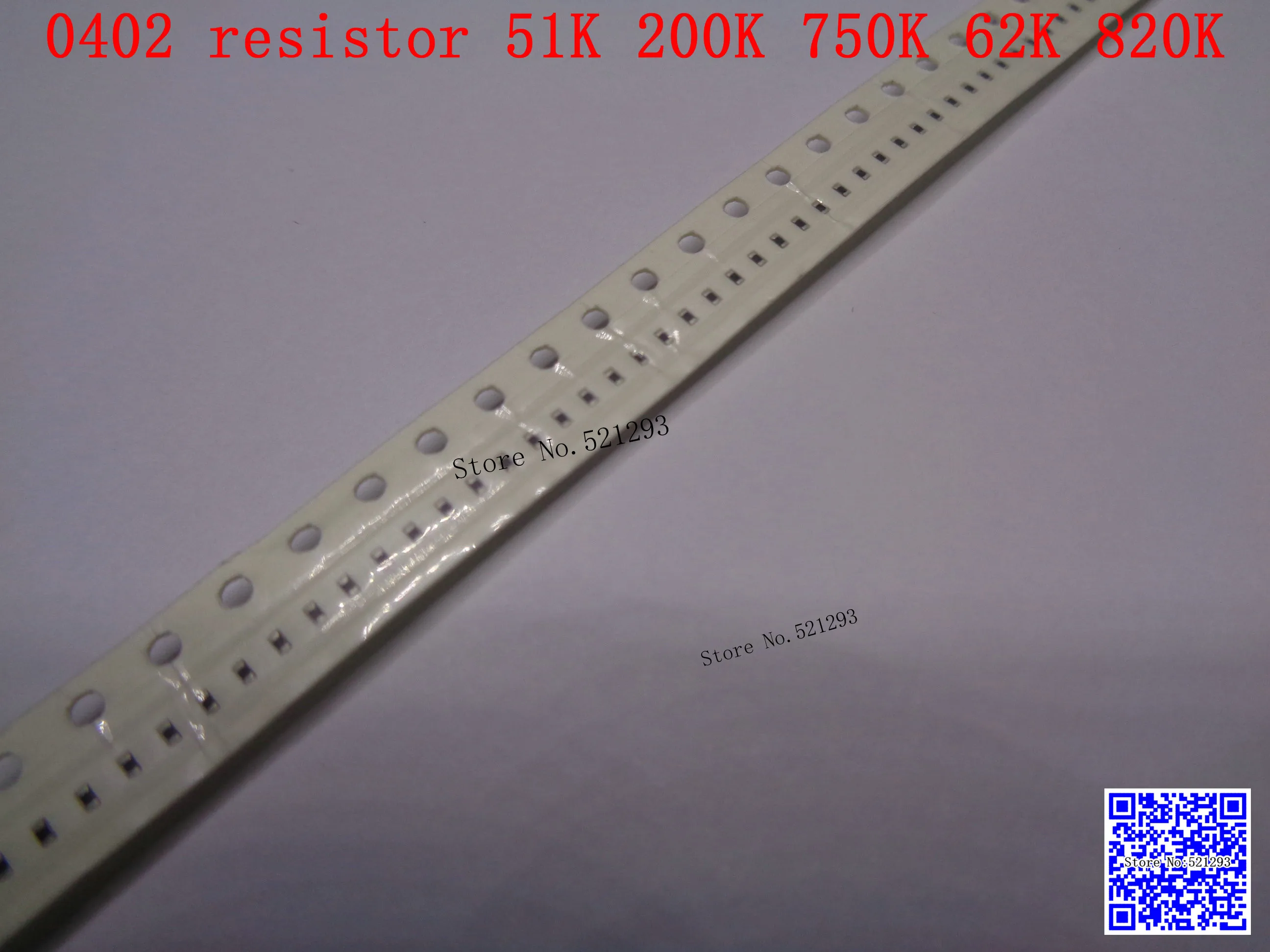 0402 F SMD резистор 1/16 Вт 51 к 200 750 62 820 Ом 1% 1005 чип 500 шт./лот | Электронные компоненты и