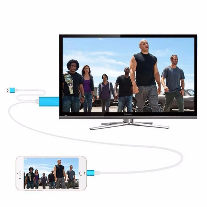 Новейший Высококачественный кабель hdmi 2 м 8 контактный HDMI для iPhone 5 6 6S Plus поддержка