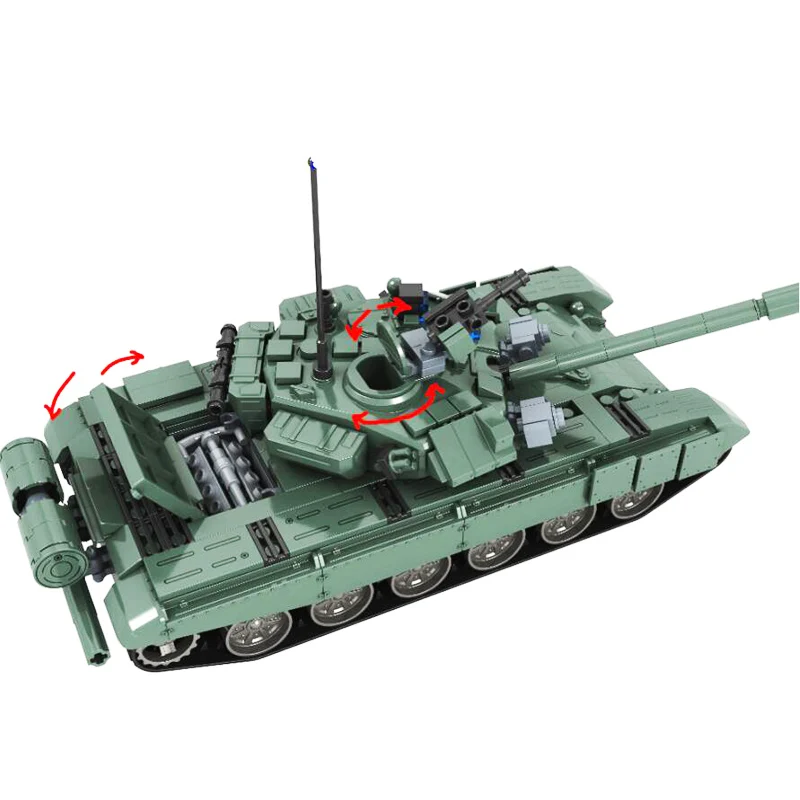 WEILE 2019 новинка 456 шт военный боевой танк модель игрушки Россия T90A морской герой