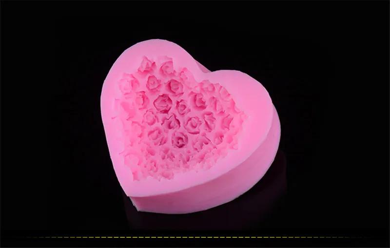 1 шт 3D Роза цветок букет любящее сердце форма подарок на день Святого Валентина