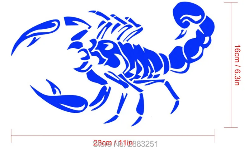 3D Автомобильные наклейки и Переводные картинки Скорпион Забавный Стайлинг