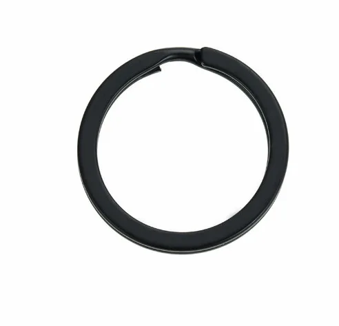

100pcs/lot 25mm 30mm Black Keyring Split Ring (Never Fade) Key Rings For Bag Keychain Diy Jewelry Making Sleutelhanger Key Ring