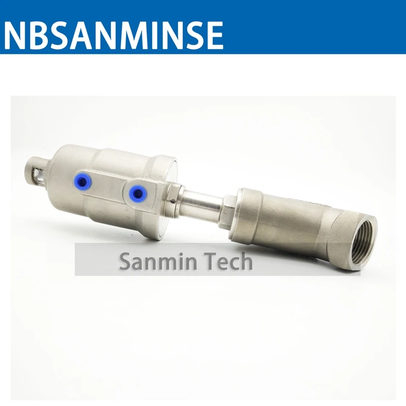 JDF 100S0NC 1 1/4 1/2 2 3 пневматический нормально закрытый угловой седельный клапан из