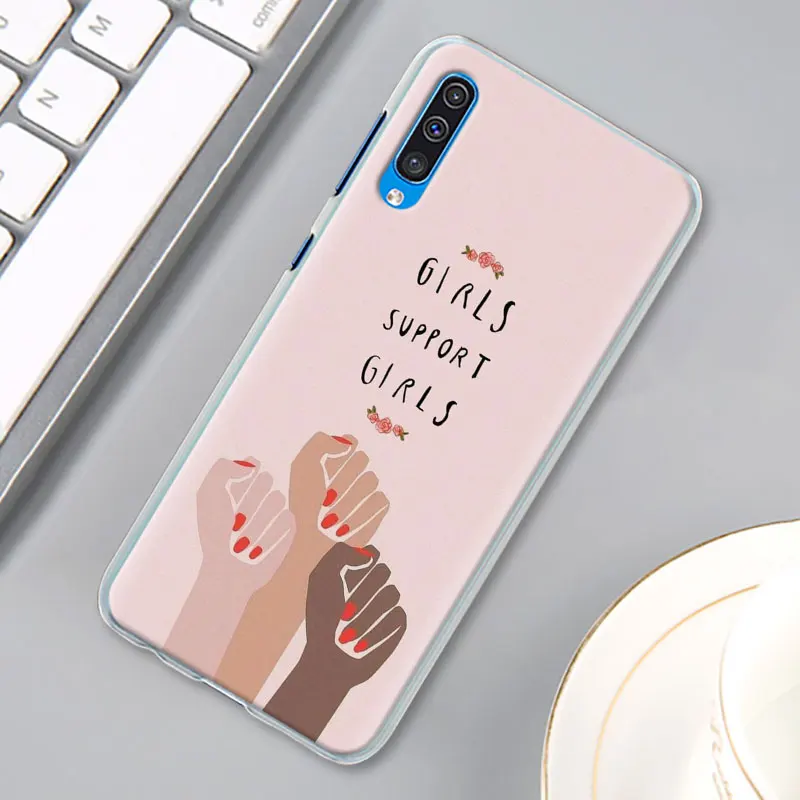 Эстетика Минимальный «Girl power» и женских чехол для samsung Galaxy A30 A40 A50 A70 A6 A8 плюс A7 A9 M30 Футляр для телефона
