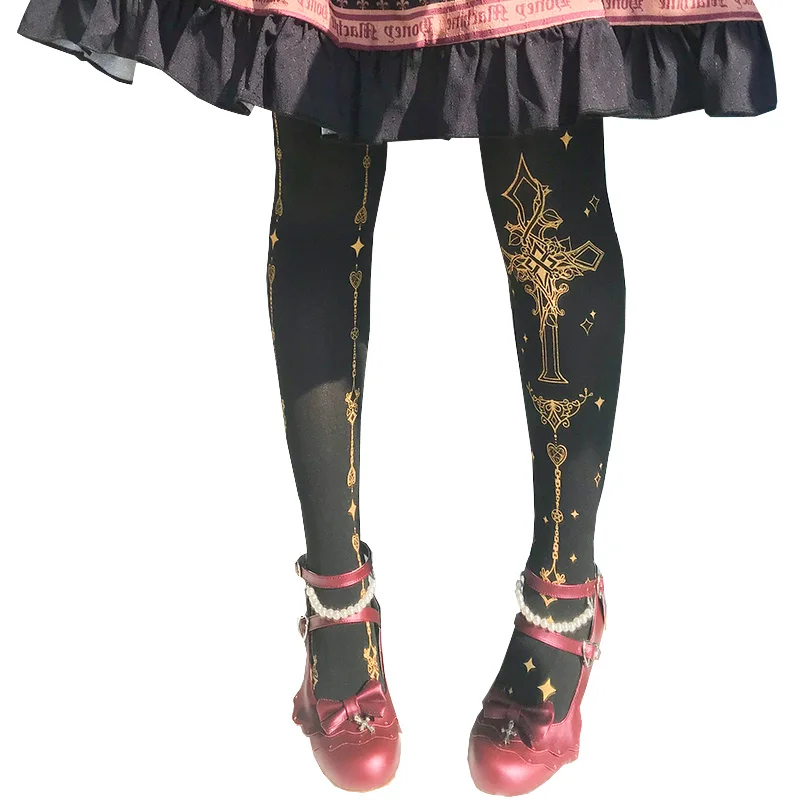 Женские готические колготки в стиле "Лолита" Fate Gear & brвозвышенной формы