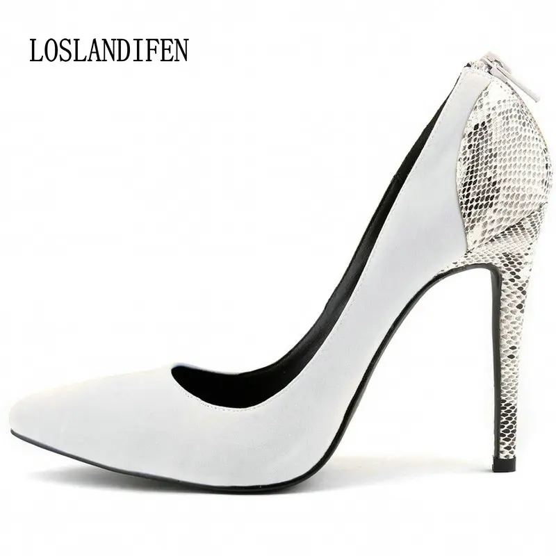 Туфли LOSLANDIFEN женские на высоком каблуке туфли лодочки тонком шпильке свадебные с