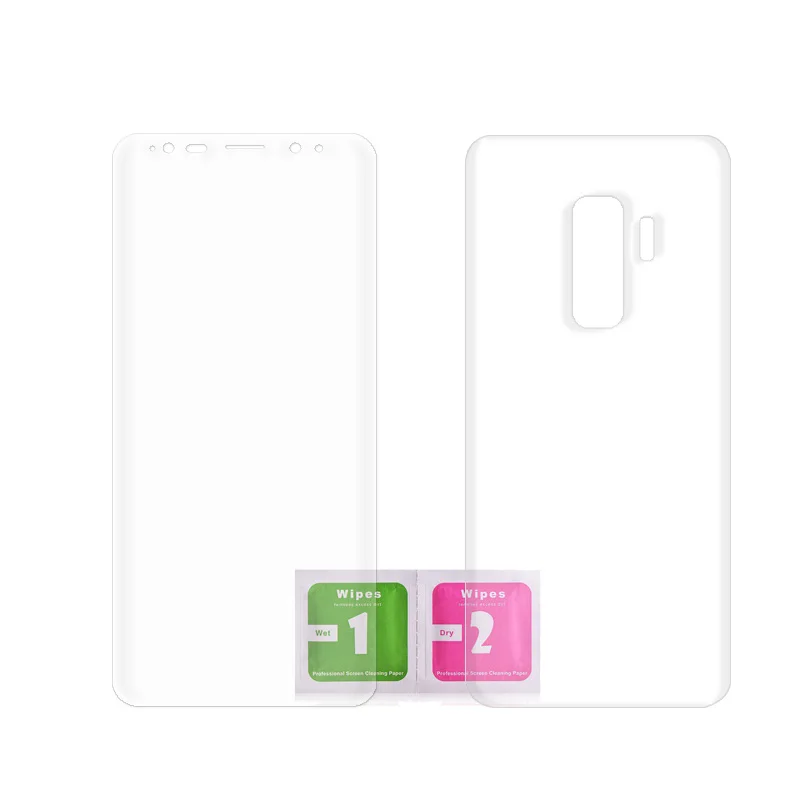 3D Передняя и задняя мягкая пленка протектор экрана для samsung Galaxy S10 plus S9 S8 S7 S6 край