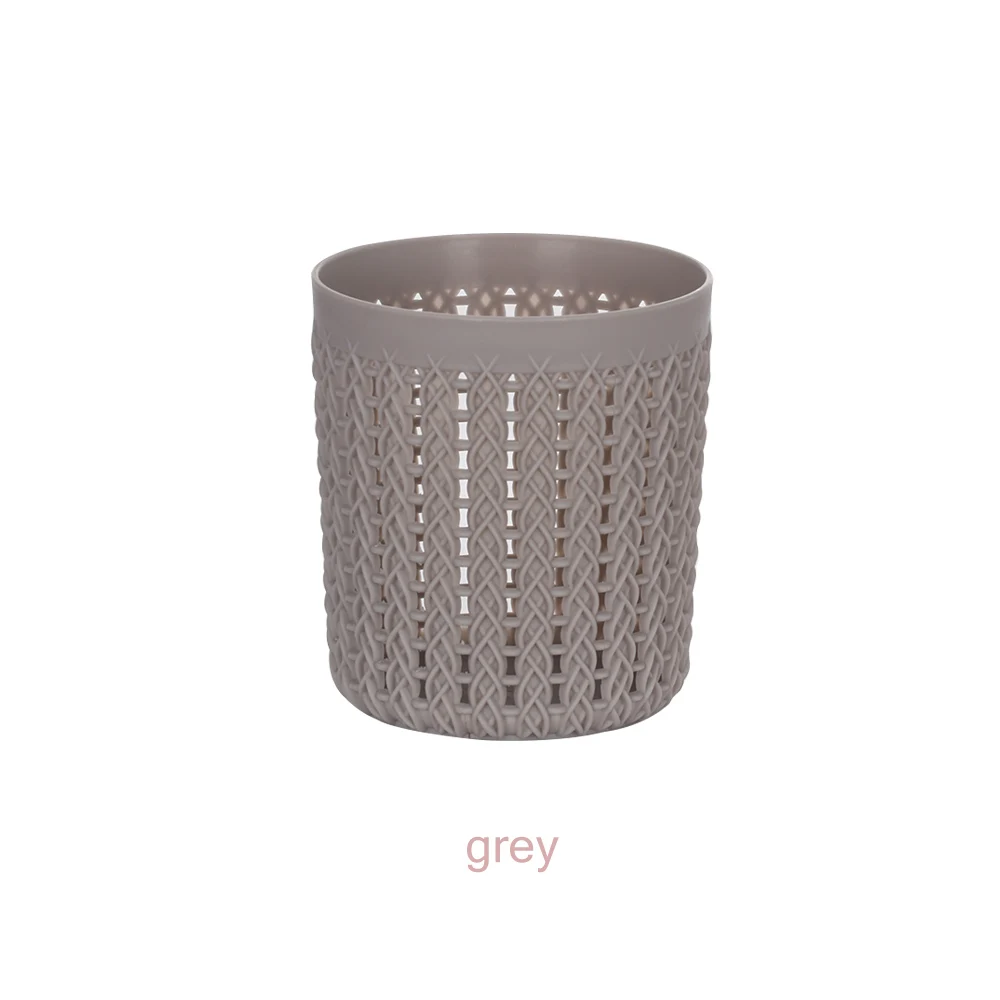 style 2 grey 1 шт. Многофункциональный цилиндрический полый держатель для карандашей круглый контейнер для кистей для макияжа настольная корзина для хранения креативный Настольный горшок - Цвет: style 2 grey
