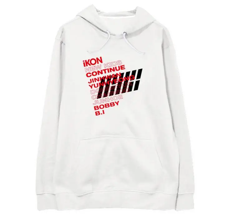 Новое поступление kpop ikon новые детские пуловеры с надписью и названием участников