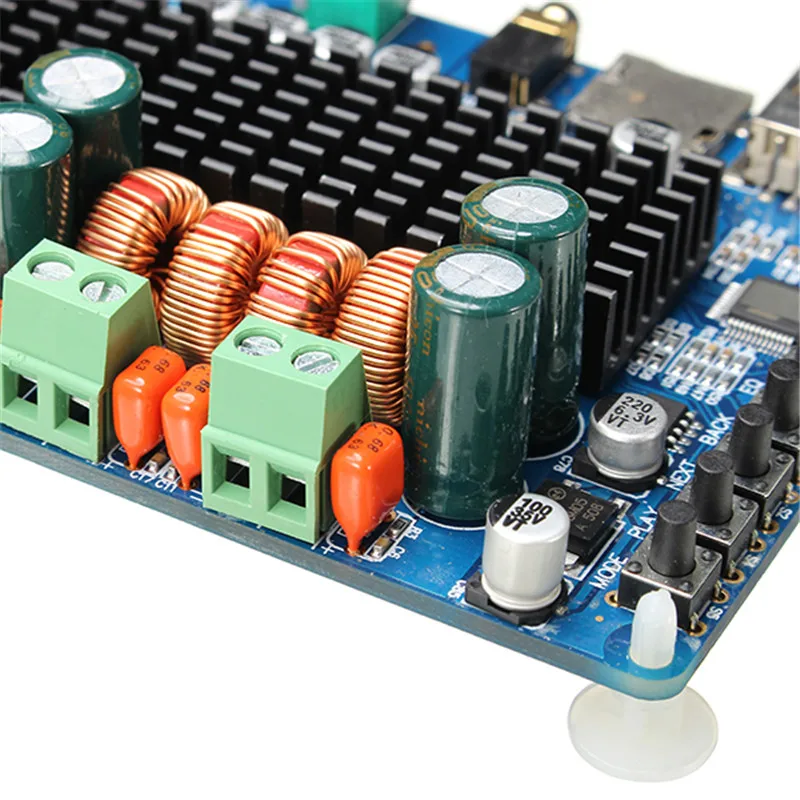 LEORY SW HF41 TPA3116 CH2.1 цифровой усилитель плата беспроводной bluetooth USB TF Аудио чип стерео