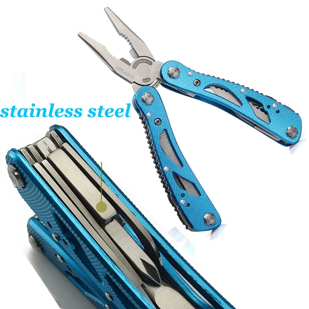 Портативный многоцелевой плоскогубцы карманные из нержавеющей стали Складной