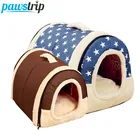 Pawstrip, 7 узоров, кровать для маленькой собаки, мягкая теплая кровать для кошки, зимняя кровать для щенка, Складная портативная кровать для питомца, гнездо для собак, кошек