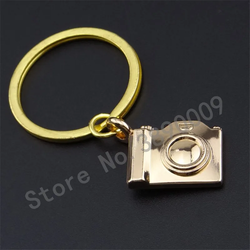 

FREE SHIPPING Creative mini metal retro camera key photo key ring car key ring LOGO custom