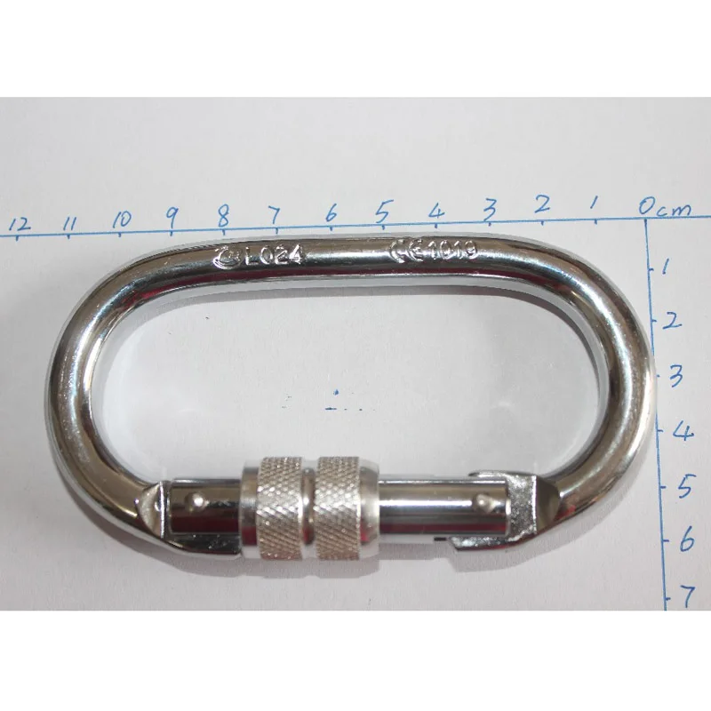 Карабин для воздушной йоги гамак CE сертифицированный Серебряный Стальной 25KN O