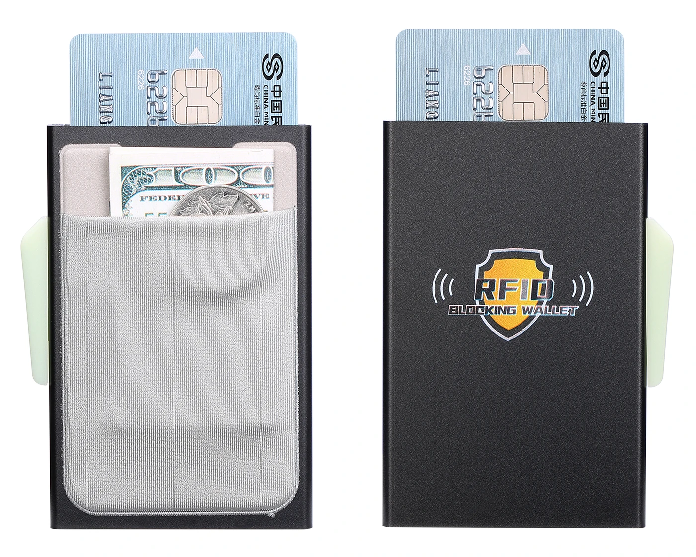 BISI GORO RFID бизнес горячий держатель для кредитных карт многофункциональный автоматический алюминиевый чехол для карт мужской кошелек для монет тонкий кошелек