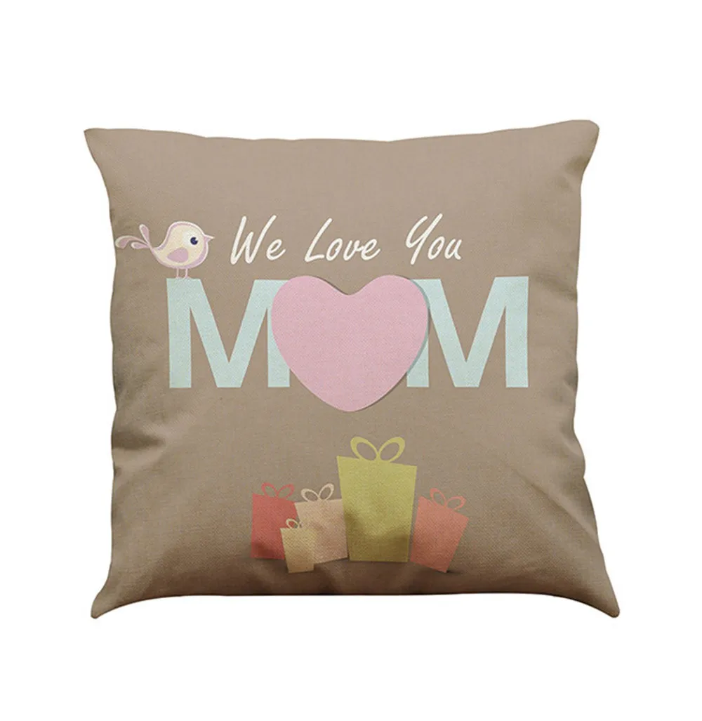 I Новое поступление, подушки, диван-кровать I Love You Mom, украшение для дома, фестиваль, лучшая мама, наволочка, чехол для подушки cojines grandes - Цвет: I