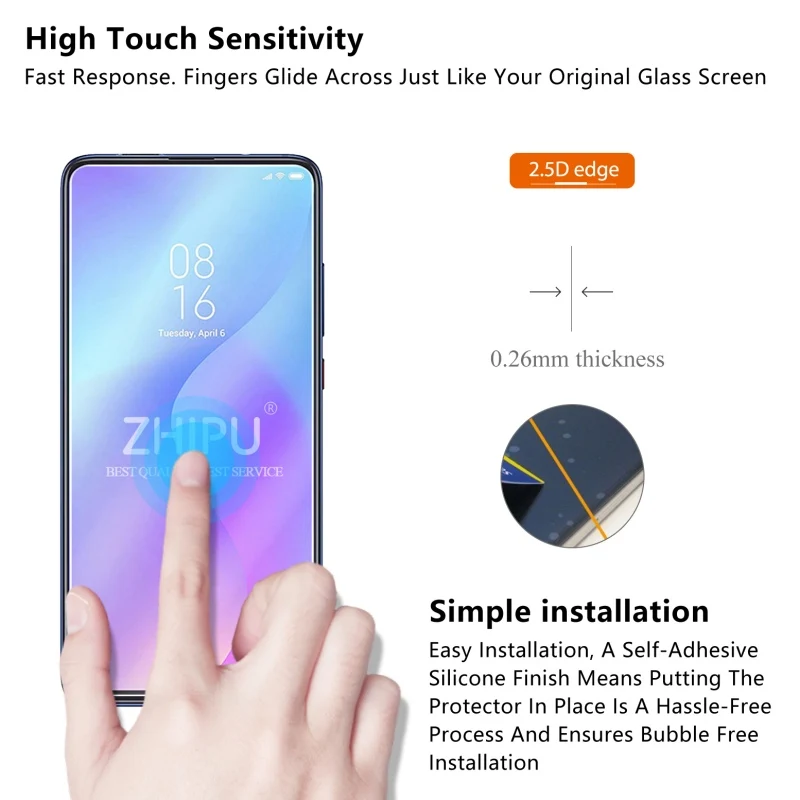 10 шт закаленное стекло для Xiaomi mi 9Т Защитное стекло для экрана 2.5D 9H Pre mi um закаленное стекло для Xiaomi mi 9Т